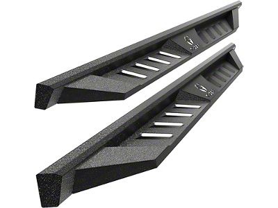 Fury Side Step Bars; Textured Black (19-25 Silverado 1500 Double Cab)