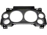 6-Gauge Instrument Cluster Lens; Black (07-12 Silverado 1500)