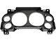 6-Gauge Instrument Cluster Lens; Black (07-12 Silverado 1500)