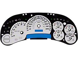 Instrument Cluster Upgrade Kit without Transmission Temperature; White (03-06 Silverado 1500)