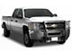 Grille Guard with 5.30-Inch Red Round Flood LED Lights; Stainless Steel (14-18 Silverado 1500)