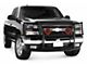 Grille Guard with 7-Inch Round LED Lights; Black (03-06 Silverado 1500)