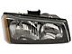 Replacement Halogen Headlight; Chrome Housing; Clear Lens; Passenger Side (03-06 Silverado 1500)