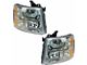 Halogen Headlights; Chrome Housing; Clear Lens (07-13 Silverado 1500)