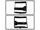 Headlight Trim Bezel Cover; Black; Driver Side (16-18 Silverado 1500)