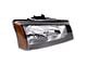 Headlights; Chrome Housing; Clear Lens (03-06 Silverado 1500)