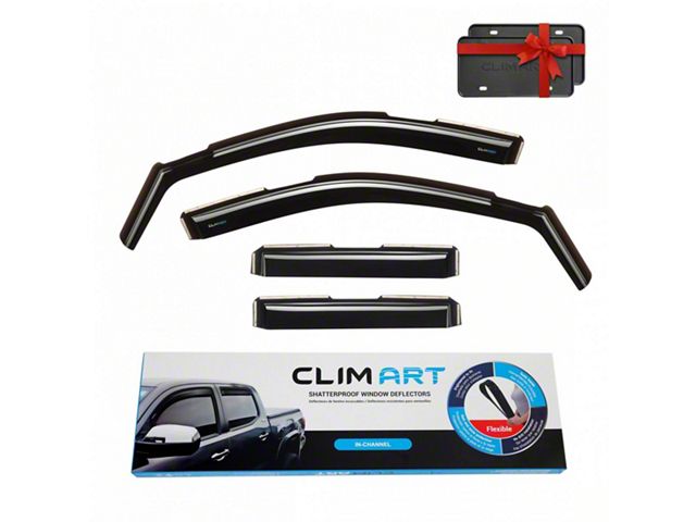 in-Channel Window Deflectors (19-24 Silverado 1500 Double Cab)