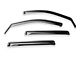 EGR In-Channel Window Visors; Front and Rear; Dark Smoke (19-24 Silverado 1500 Crew Cab)