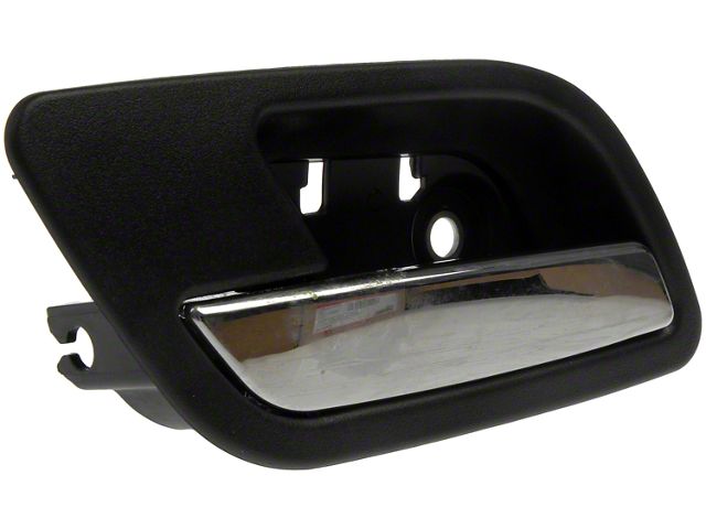 Interior Door Handle; Black and Chrome; Rear Driver Side (07-13 Silverado 1500 Crew Cab)