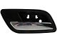 Interior Door Handle; Black and Chrome; Rear Driver Side (07-13 Silverado 1500 Crew Cab)