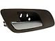 Interior Door Handle without Heated Seat Switch Hole; Cashmere Brown and Chrome; Front Driver Side (07-13 Silverado 1500)