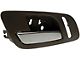 Interior Door Handle with Heated Seat Switch Hole; Cashmere Brown and Chrome; Front Driver Side (07-13 Silverado 1500)