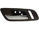 Interior Door Handle with Heated Seat Switch Hole; Cashmere Brown and Chrome; Front Driver Side (07-13 Silverado 1500)