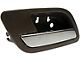 Interior Door Handle; Cashmere Brown and Chrome; Rear Driver Side (07-13 Silverado 1500 Crew Cab)