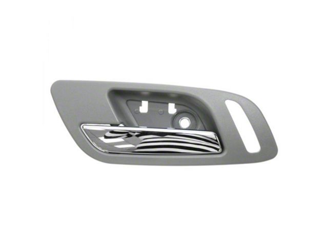 Interior Door Handle; Front Driver Side; Chrome and Dark Gray (07-13 Silverado 1500)