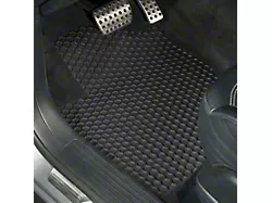 Intro-Tech Hexomat Custom Fit All-Weather Front and Rear Floor Mats; Black (99-06 Silverado 1500 Extended Cab)