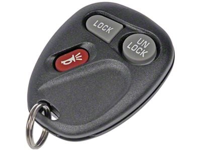 Keyless Entry Remote; 3-Button (01-02 Silverado 1500)