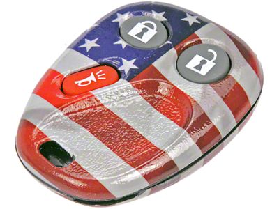 Keyless Entry Remote Case; US Flag (03-06 Silverado 1500)