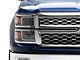 LED Bar Factory Style Headlights with Bumper Lights; Matte Black Housing; Clear Lens (14-15 Silverado 1500)