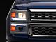 LED Bar Projector Style Headlights with Black Trim; White Housing; Clear Lens (14-15 Silverado 1500)