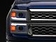 LED Bar Projector Style Headlights with Black Trim; White Housing; Clear Lens (14-15 Silverado 1500)