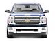 LED Bar Projector Style Headlights with Black Trim; White Housing; Clear Lens (14-15 Silverado 1500)