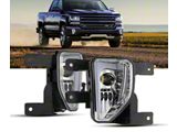 LED Fog Lights with DRL; Black Housing (16-18 Silverado 1500)