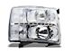 LED Reflector Headlights; Chrome Housing; Clear Lens (07-13 Silverado 1500)