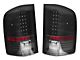 LED Tail Lights; Black Housing; Clear Lens (07-13 Silverado 1500)