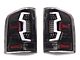 LED Tail Lights; Black Housing; Clear Lens (07-13 Silverado 1500)