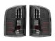 LED Tail Lights; Gloss Black Housing; Clear Lens (07-13 Silverado 1500)