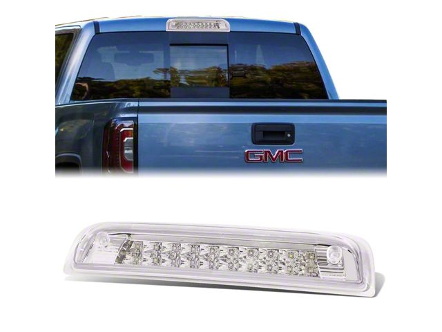 LED Third Brake Light; Chrome (14-18 Silverado 1500 w/ Cargo Light)