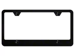 4-Hole Wide Bottom License Plate Frame (Universal; Some Adaptation May Be Required)