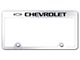 Chevrolet Laser Etched Inverted License Plate Frame (Universal; Some Adaptation May Be Required)