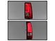 Light Bar Style LED Tail Lights; Chrome Housing; Red Clear Lens (03-06 Silverado 1500 Fleetside)