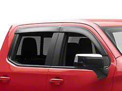 Low Profile Ventvisor Window Deflectors; Front and Rear; Matte Black (19-25 Silverado 1500 Crew Cab)