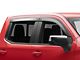 Low Profile Ventvisor Window Deflectors; Front and Rear; Matte Black (19-24 Silverado 1500 Crew Cab)