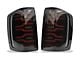 AlphaRex LUXX-Series LED Tail Lights; Black/Red Housing; Smoked Lens (14-18 Silverado 1500 w/ Factory Halogen Tail Lights)