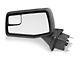 Manual Folding Mirror with Spotter Glass; Textured Black; Driver Side (19-24 Silverado 1500)