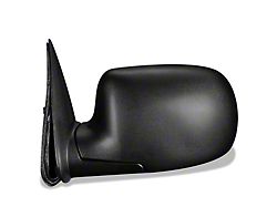 Manual Mirror; Driver Side; Textured Black (99-06 Silverado 1500)