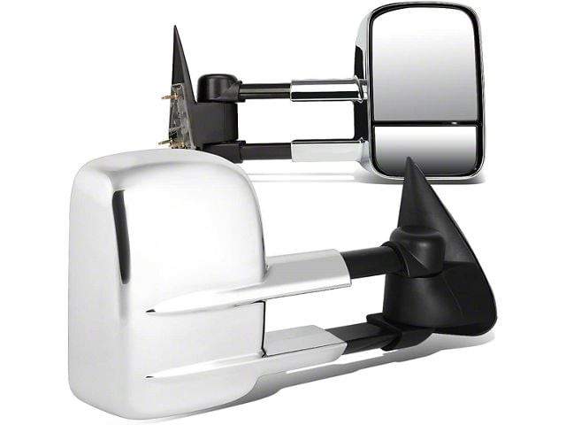 Manual Towing Mirrors; Chrome (99-06 Silverado 1500)