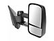 Manual Towing Mirrors; Textured Black (07-13 Silverado 1500)
