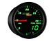 MaxTow 30 PSI Fuel Pressure Gauge; Black and Green (Universal; Some Adaptation May Be Required)