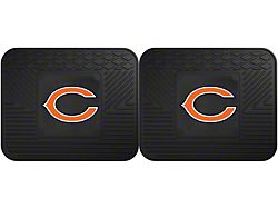 Molded Rear Floor Mats with Chicago Bears Logo (Universal; Some Adaptation May Be Required)