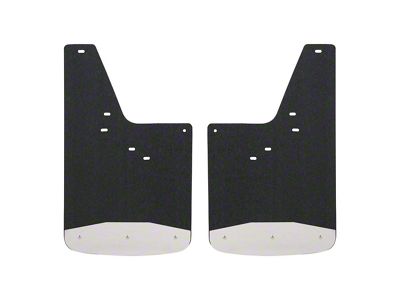 Textured Rubber Mud Guards; Front; 12-Inch x 23-Inch (19-24 Silverado 1500)