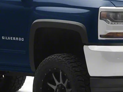 OE Style Fender Flares; Black (14-18 Silverado 1500)