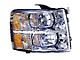 CAPA Replacement Headlight; Chrome Housing; Clear Lens; Passenger Side (07-13 Silverado 1500)