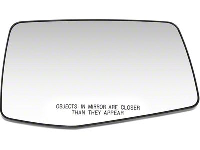 OE Style Non-Powered Mirror Glass; Passenger Side (19-25 Silverado 1500 w/o Towing Mirrors)