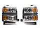 OE Style Projector Headlights; Chrome Housing; Clear Lens (14-15 Silverado 1500)