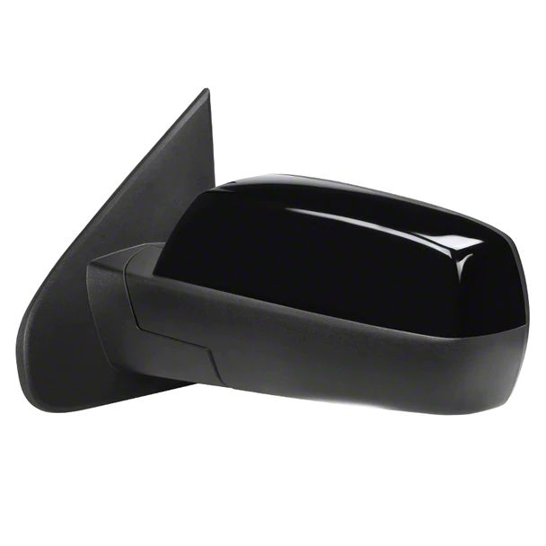 Silverado 1500 OE Style Side Mirror with LED Puddle Light; Glossy Black ...